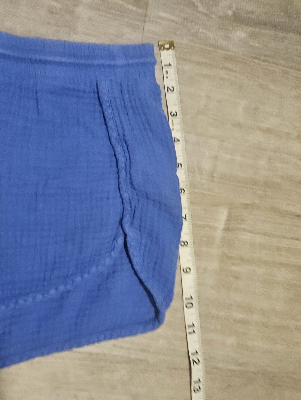 Cloth & Stone Shorts Blue 100% Cotton Gauze Made in USA Lounge Sleep Beach - Picture 5 of 11